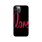 Love -Black  Slim Hard Phone Case