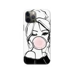 Bubble Gum Girl  Slim Hard Phone Case