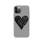 Glittery Heart Slim Hard Phone Case