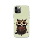 Coffee With Owl Printed Slim Hard Phone Case