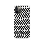 Black and White Printed Slim Hard Phone Case