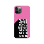 Typography Printed Slim Hard Phone Case