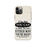 Typography Printed Slim Hard Phone Case