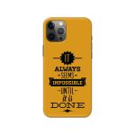 Typography Printed Slim Hard Phone Case