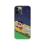 Shinchan And Shiro Printed Slim Hard Phone Case