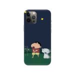 Shinchan and Shiro Printed Slim Hard Phone Case