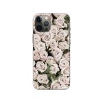 White Roses Printed Slim Hard Phone Case