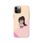 Cute Minimal Girl Slim Hard Phone Case