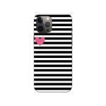 Black and White Grid Pattern  Slim Hard Phone Case